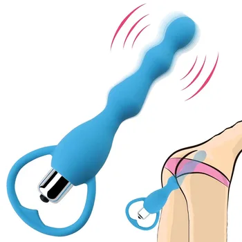 Analni Vibrator Sex Igrače za Ženske, Analne Kroglice Vibrator Gay Igrače Prostate Masaža Nemoteno Rit Silikonski Čep za Odrasle Izdelki