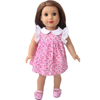 18 Inch Lutka Baby Oblačila Moda Priložnostne Obrabe Ročno Dekle Obleko za Punčko Oprema DIY Igrače, ki so Prerojeni Baby Doll Obleko River