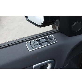 4pcs/Set Srebro Avtomobilska Vrata, Okna Preklopite Pokrov Trim Visoko Kakovostne ABS Plastike, ki je primerna Za Land Rover Discovery Šport-2018