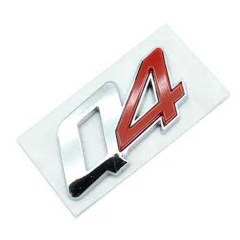 Krom / Črna Q4 Pismo Emblem Značko Avto Zadaj Prtljažnik, Pokrov Logotip Nalepko Nalepko za Maserati GTS Ghibli Levante V6 Dodatki