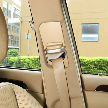 ABS Chrome Avto Notranjosti Spredaj Varnostnim Pasom Sedeža Kritje Trim Dekorativni Dodatki Za Mercedes Benz Razred S 2008-2012 W221 W222