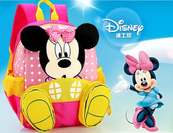 Disney Otrok Nahrbtnik Otroka v Vrtec Srčkan Živali Risanka Minnie Otroci Mickey mouse šolsko torbo