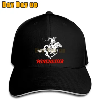 Baseball Skp Novo Winchester Pištole Riffle Strelnega orožja Logotip Moških s Sivo vrnitev žoge klobuk, ki je Dosegla vrhunec
