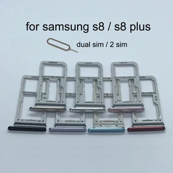 Za Samsung Galaxy S8 G950 G950F S8 Plus G955 G955F Original Telefon Stanovanj Novo Kartico SIM kartice In Kartice Micro SD Pladenj Imetnika