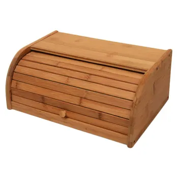 1Pc Trajne Bambusa Škatla za Shranjevanje Doma Shranjevanje Živil Imetnik Kuhinja Kruh Posode Rangement Kuhinje