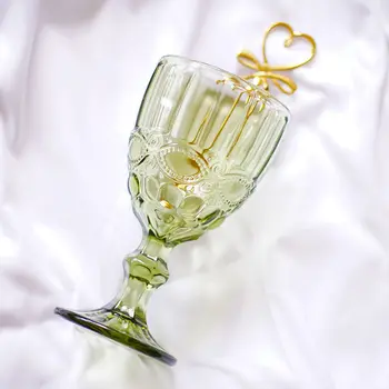 300 ml francoski Barok Olajšave Letnik Kozarec Vina Sok Kozarci za Šampanjec Bar Ustvarjalne Visoko Stopala Večnamensko Vode Pokal